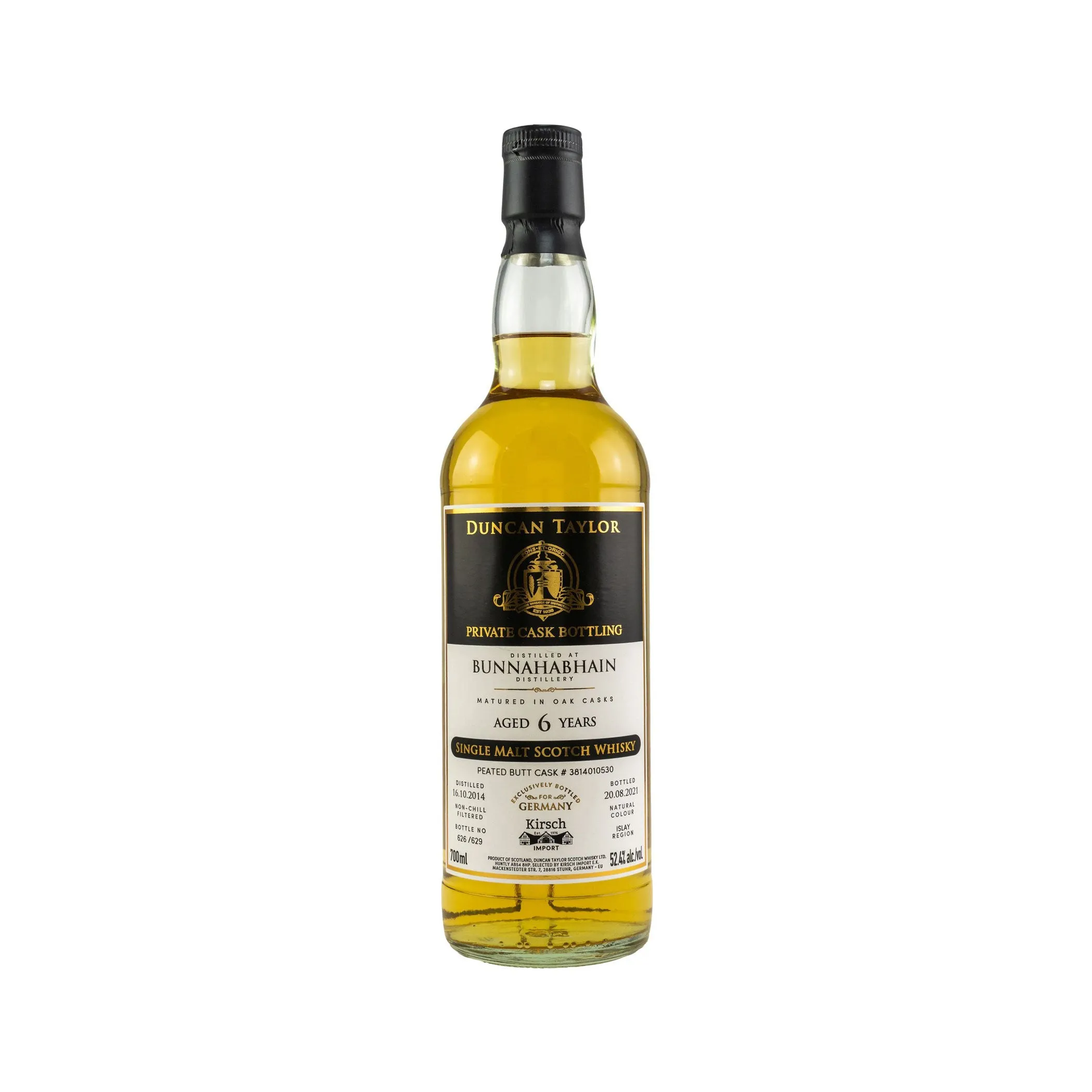 Bunnahabhain 2014/2021 Duncan Taylor Private Cask Bottling, Exclusively bottled for Germany – Bild 2