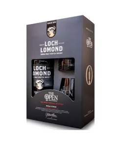 Loch Lomond The Open – Rioja Finish – Geschenkset mit 2 Gläsern – Single Malt Whisky