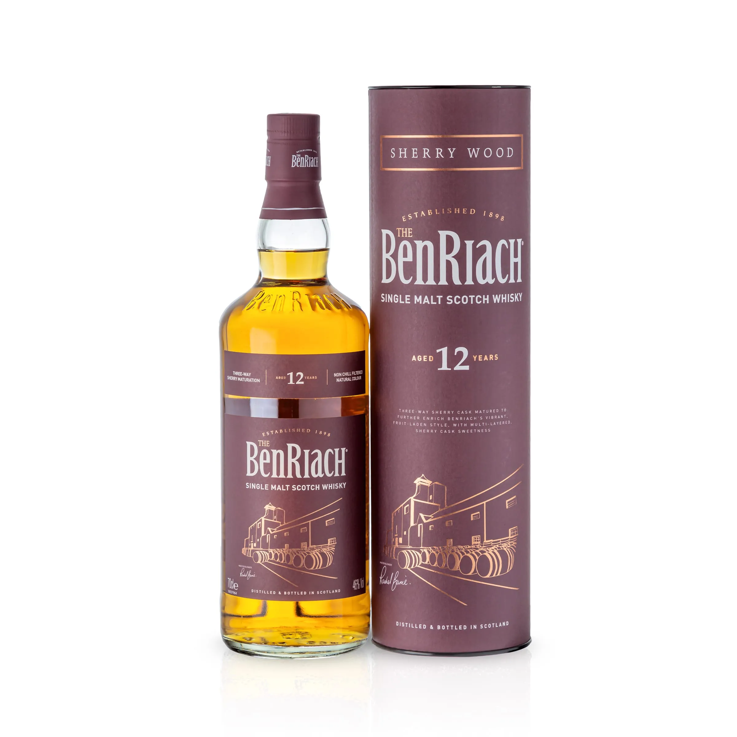BenRiach 12 Jahre Sherry Wood Speyside Single Malt – Bild 2