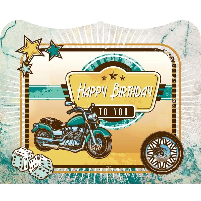 3D Grußkarte „Geburtstag“ – Harley Davidson