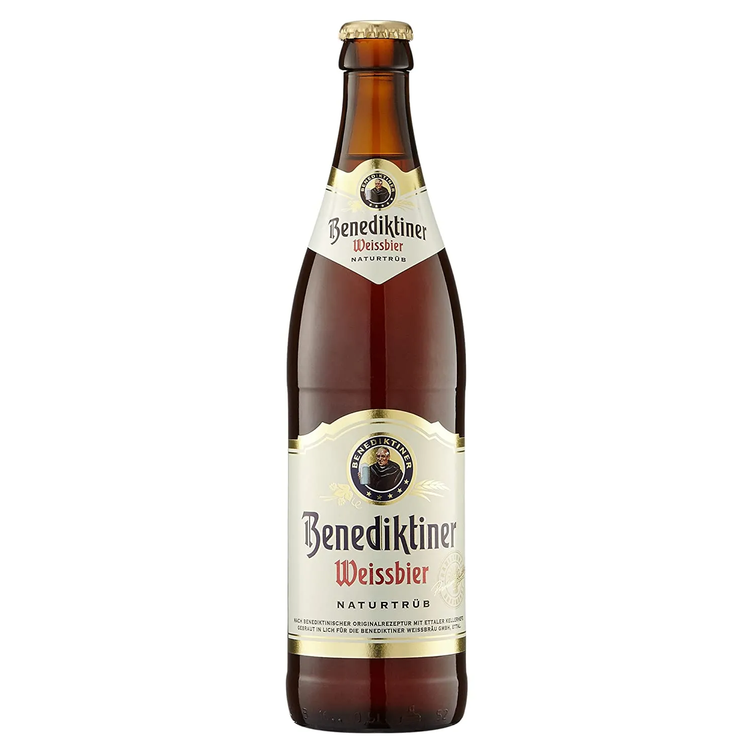 Benediktiner Weissbier Naturtrüb 0,5l – Weizenbier mit 5,4% Vol.