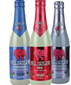 Delirium 3er Bier Set 0,33l -Stark-und Fruchtbier aus Belgien im Mix