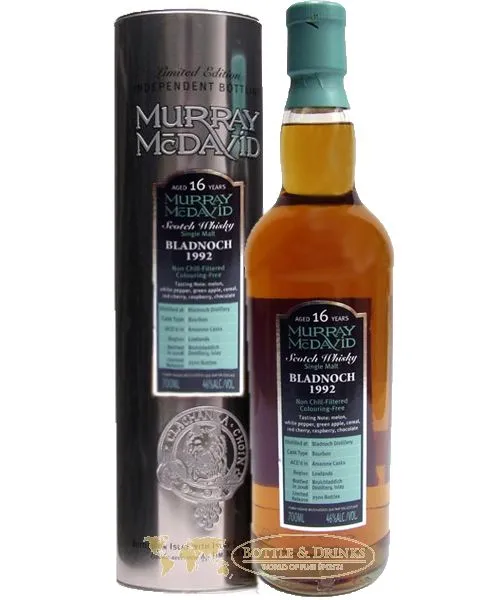 Bladnoch 1992 16 Jahre Silver Tin Murray McDavid 0,7 Liter – Bild 2