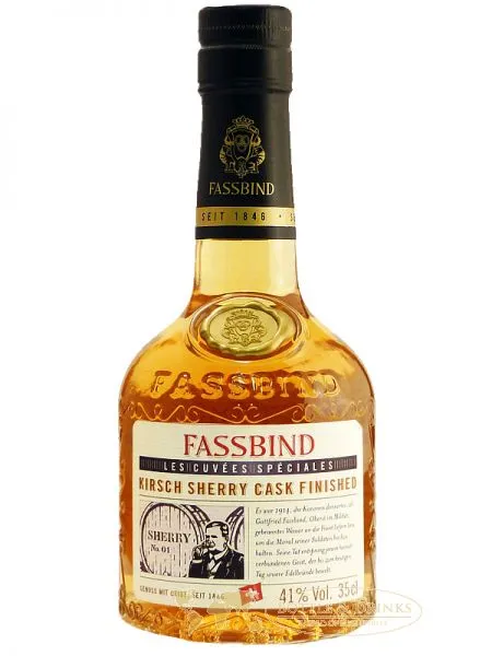 Fassbind Les Cuvées Speciales Kirsch Sherry Cask 0,35 Liter – Bild 2
