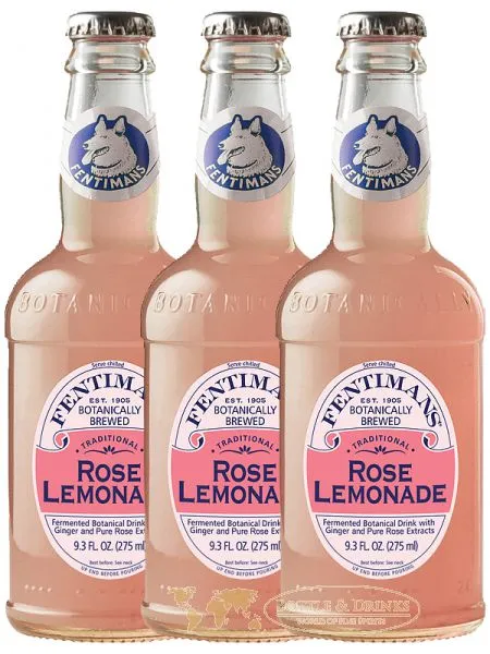 Fentimans Rose Lemonade 3 x 275 ml