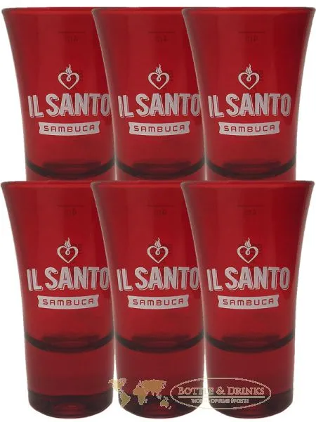 Il Santo Sambuca Shot Gläser 6 Stück – Bild 2