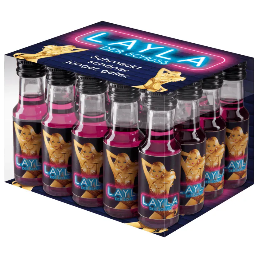 LAYLA – Der Schuss Pflaumenlikör Alk.15vol.% 20×0,02l – Bild 2