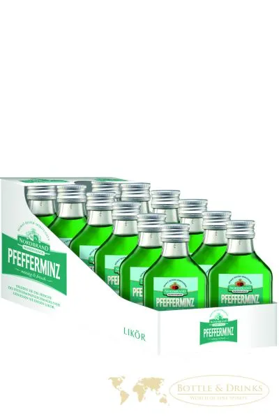 Nordbrand Pfefferminzlikör 12 x 0,1 Liter Minis