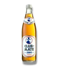Club Mate Zero Original 0,5l- Koffeinhaltiges Erfrischungsgetränk ohne Zucker