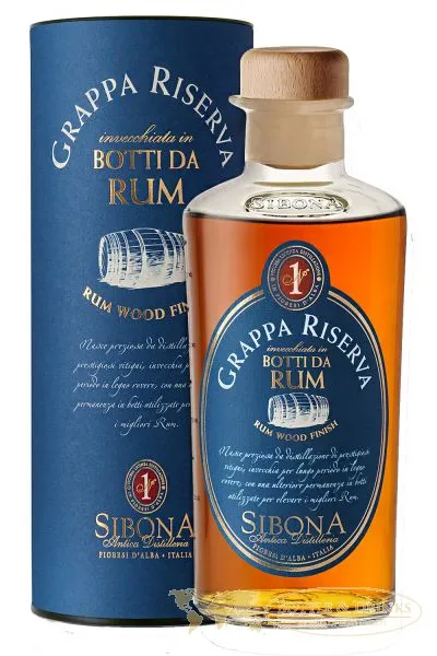 Sibona Grappa – RUM – Wood Italien 0,5 Liter