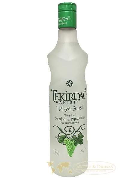 Tekirdag Raki Trakya Series grüne Flasche 0,7 Liter