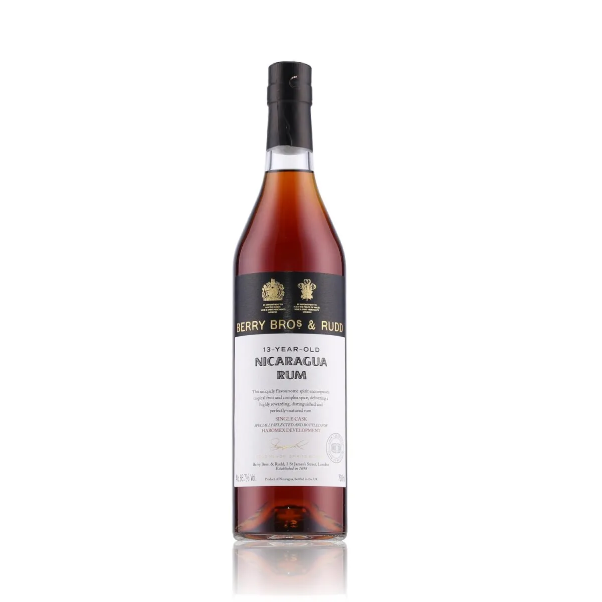 Berry Bros & Rudd 13 Years Nicaragua Rum 66,7% Vol. 0,7l – Bild 2