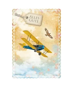 Alternative view of Grußkarte Alles Gute – Flugzeug