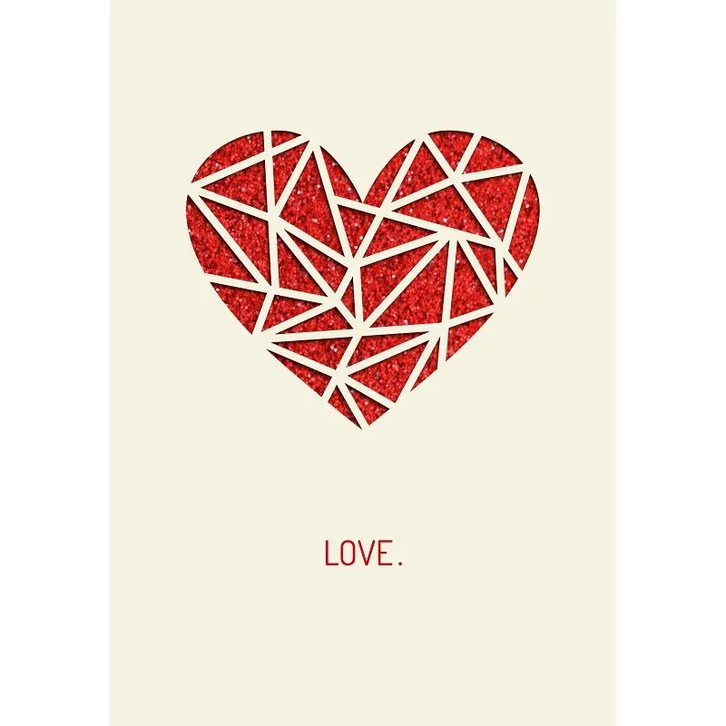 Grußkarte „LOVE.“ – Herz – Bild 2