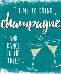 Marmorfliese time to drink champagne…