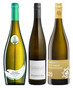 Alternative view of TASTING-PAKET GRAUER BURGUNDER Bereich Meissen + Dr. Koehler + Weingut Hammel 3×0,75L