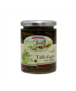 Talli d’aglio con capperi in Olio EVO Bio – La Giara