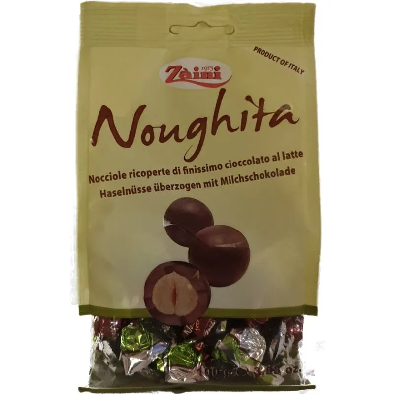 ZAINI Noughita Nocciole Ricoperte, Haselnüssen mit Schokolade